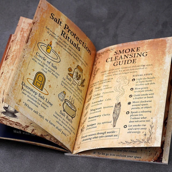 Hand-bound gothic journal dark cottagecore witchy notebook
